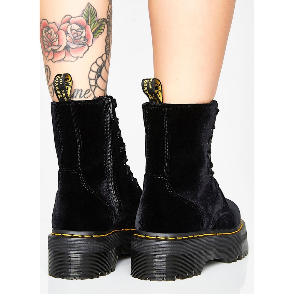 Dr. Martens Jadon Velvet Platform Boot NWOB - Picture 9 of 16